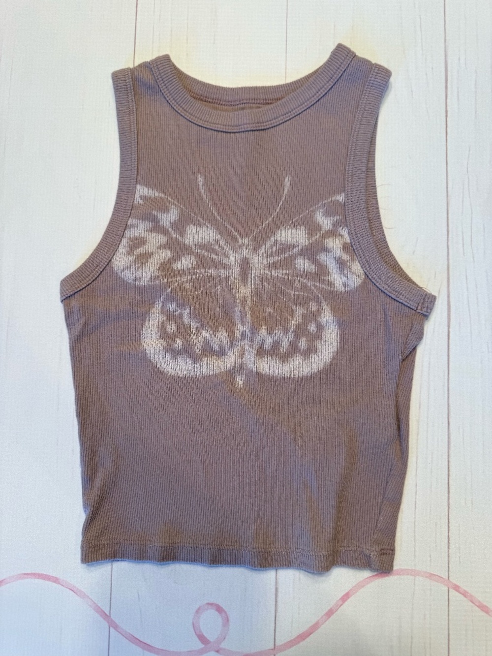 Hollister Butterfly Tank Top Size XXS